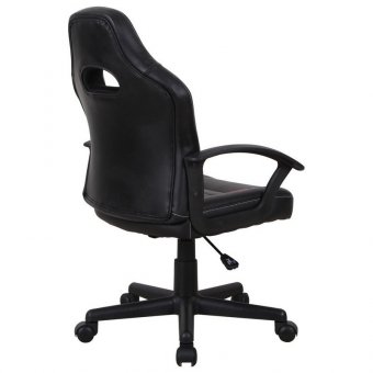 Кресло компьютерное BRABIX "Spark GM-201", экокожа, черное/красное, 532503