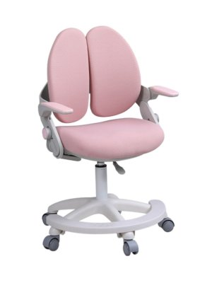 Кресло детское Luxury Gift с регулируемой эргономичной спинкой,  розовое для девочек