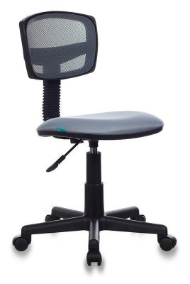 Кресло офисное серое Бюрократ CH-299/G/15-48, спинка сетка