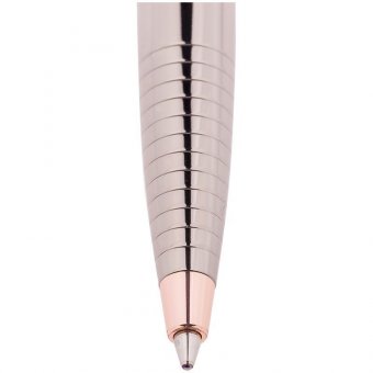Ручка шариковая "Delucci" синяя, 1мм, корпус темно-серый, механизм поворотный, подарочный футляр