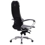 Кресло офисное МЕТТА "SAMURAI" K-1, кожа, черное,  09867