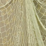 Декоративная рыболовная сеть с ракушками 100*200 см, белая