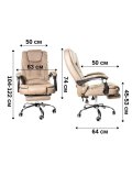 Кресло массажное эргономичное Luxury Gift 606F, хаки
