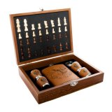 Подарочный набор Luxury Gift Шахматы, фляжка со стопками, воронка