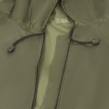 Плащ-дождевик цвета хаки на молнии многоразовый с ПВХ-покрытием, размер 60-62 (XXXL), рост 170-176, ГРАНДМАСТЕ