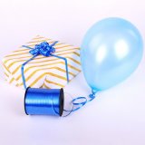 Лента упаковочная декоративная для шаров и подарков, 5 мм х 500 м, синяя, ЗОЛОТАЯ СКАЗКА, 591807