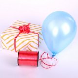 Лента упаковочная декоративная для шаров и подарков, 5 мм х 500 м, красная, ЗОЛОТАЯ СКАЗКА, 591811