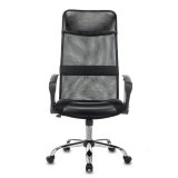 Кресло офисное CH-600SL, хром, ткань-сетка/кожзам, черное, 1380230