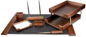 Настольный набор Luxury Gift из дерева для руководителя, 7 предметов
