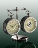 Часы подвесные с барометром-анероидом и подставкой Dalvey 00472