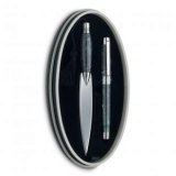 Набор из ручки-роллера и ножа, зеленая органическая смола Dalvey 01229