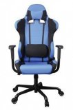 Кресло руководителя синее Бюрократ 771/Blue+bl