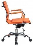 Кресло руководителя оранжевое Бюрократ CH-993-Low/orange