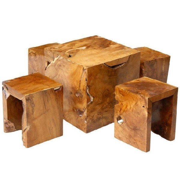 Подставка - куб из дерева для украшений