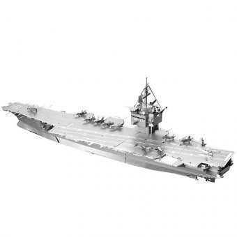 3D пазл металлический "Ударный авианосец USS Enterprise (CVN-65)" Luxury Gift, сборная модель