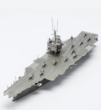 3D пазл металлический "Ударный авианосец USS Enterprise (CVN-65)" Luxury Gift, сборная модель