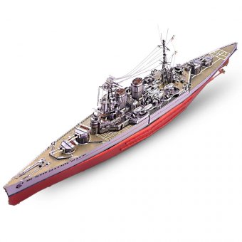 3D пазл металлический "Линейный крейсер HMS Hood (1918)" Luxury Gift, сборная модель