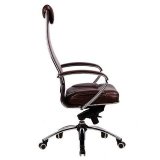 Кресло офисное МЕТТА "SAMURAI" KL-1, кожа, темно-коричневое,  09904