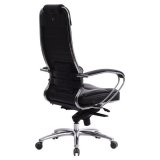 Кресло офисное МЕТТА "SAMURAI" KL-1, кожа, черное,  09911