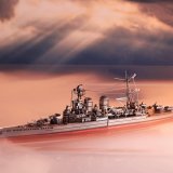 3D пазл металлический "Линейный крейсер HMS Hood (1918)" Luxury Gift, сборная модель