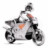 Фигурка настольная "Гоночный мотоцикл", h=16 см
